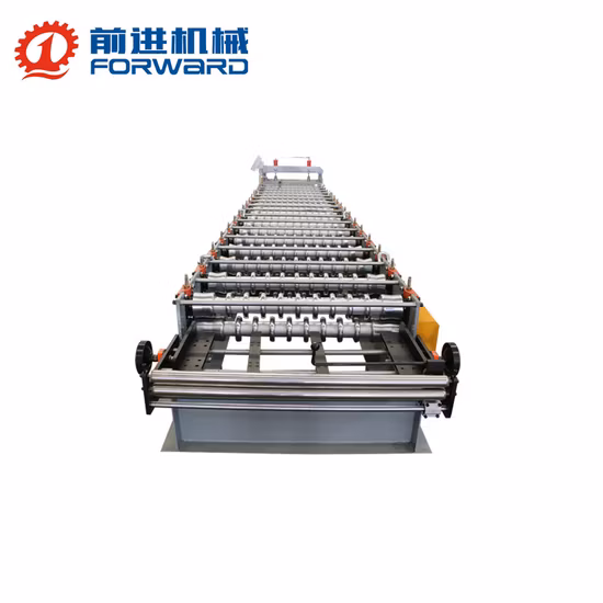 Автоматическая гофрированная волнистая панель, металлическая настенная плита, кровельный лист, машина для производства плитки, профилегибочное оборудование