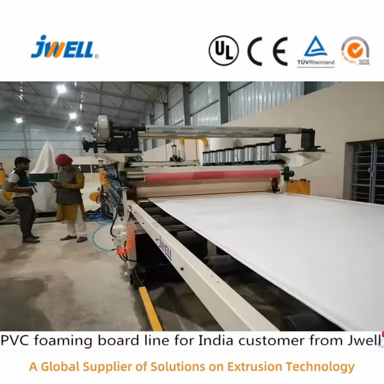Экструзионная линия для производства вспененных плит из ПВХ WPC/Машина для производства пластиковых мебельных панелей для шкафов из пеноматериала для отделки мебели на кухне